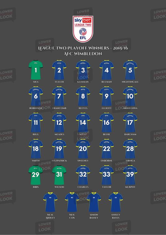 AFC Wimbledon - Playoff Winners - 2015/16